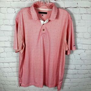 Pebble Beach Golf Course Dry-Luxe Performance‎ Shirt Size Large Geometric Print